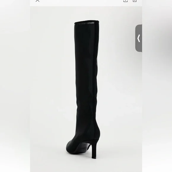 Zara knee high heeled mesh boots - Picture 5 of 5